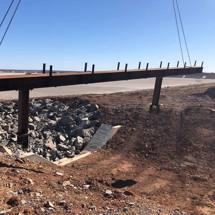 Pipe Bridge across Tailings Causeway 