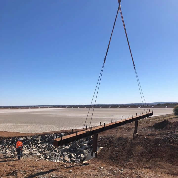 Pipe Bridge across Tailings Causeway 