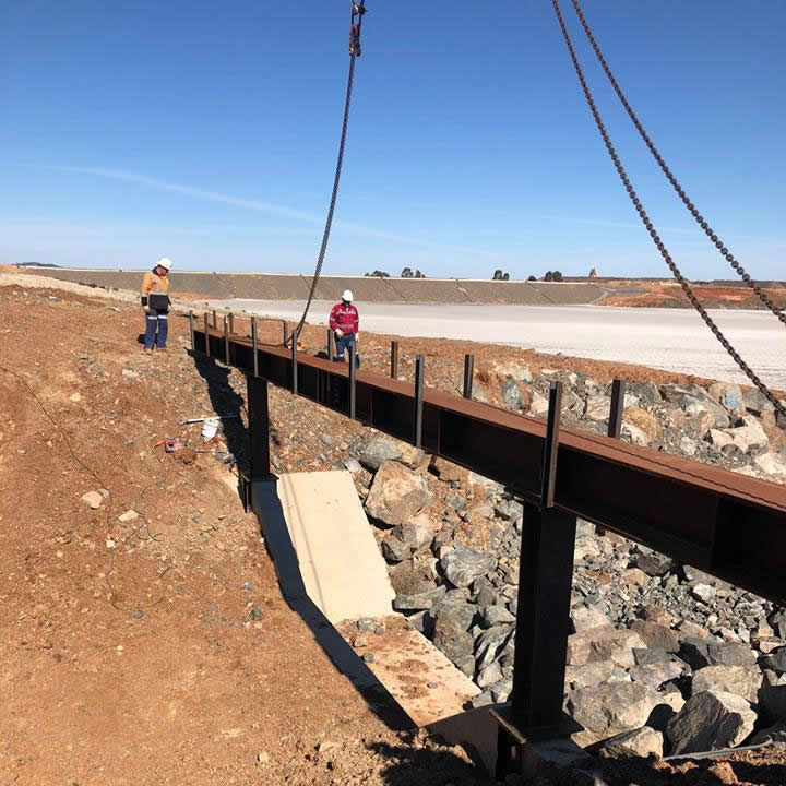 Pipe Bridge across Tailings Causeway