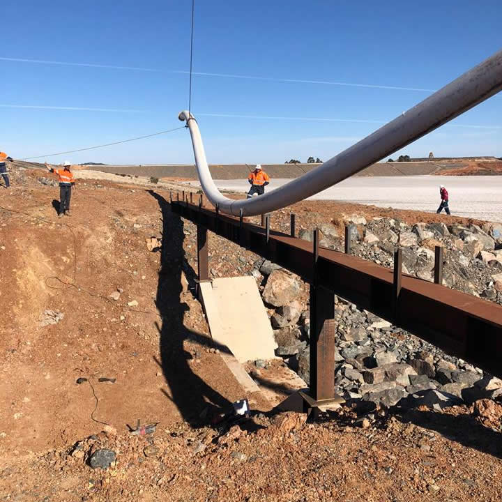 Pipe Bridge across Tailings Causeway