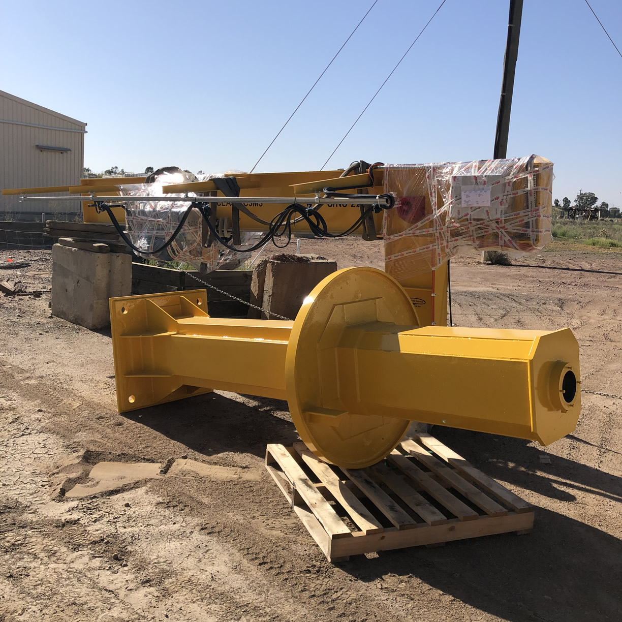 Installation of a Mill Deck Slew Crane