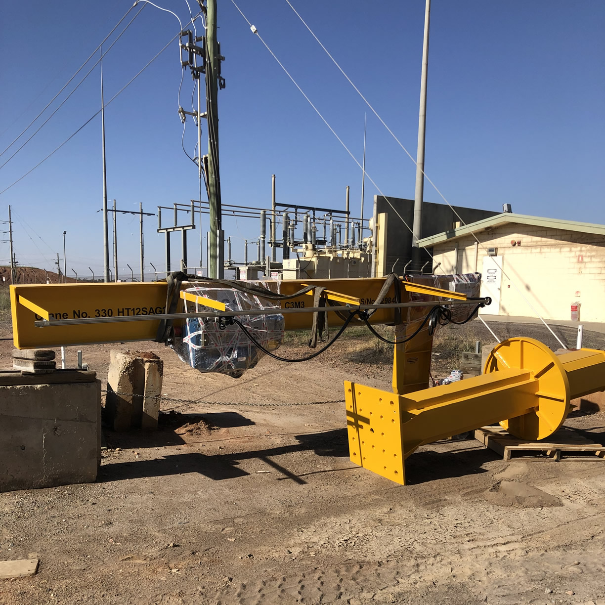 Installation of a Mill Deck Slew Crane