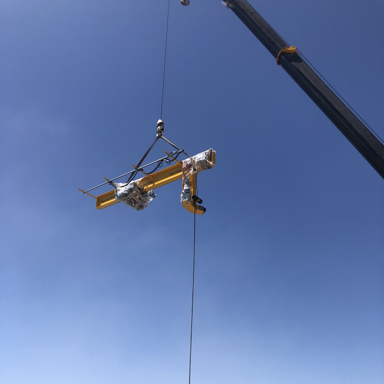 Installation of a Mill Deck Slew Crane