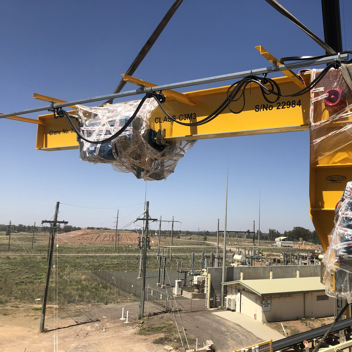 Installation of a Mill Deck Slew Crane