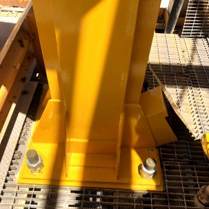 Installation of a Mill Deck Slew Crane