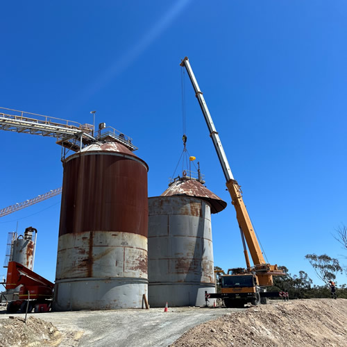 Silo crane
