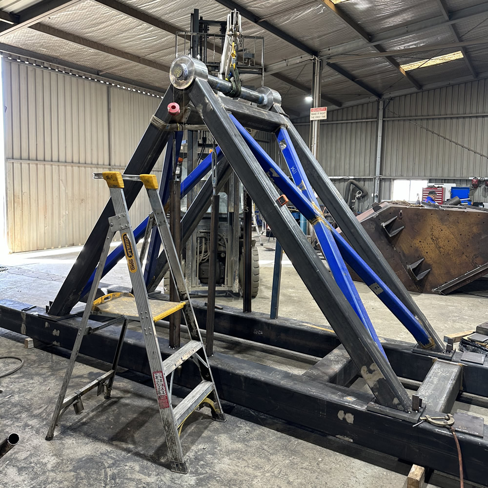 Flask Tipping Cradle Fabrication